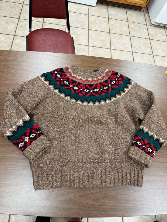 GAP Other - VTG 90s Gap Hand Knit 100% Wool Nordic Fair Isle Sweater Thick Chunky Grandpa M